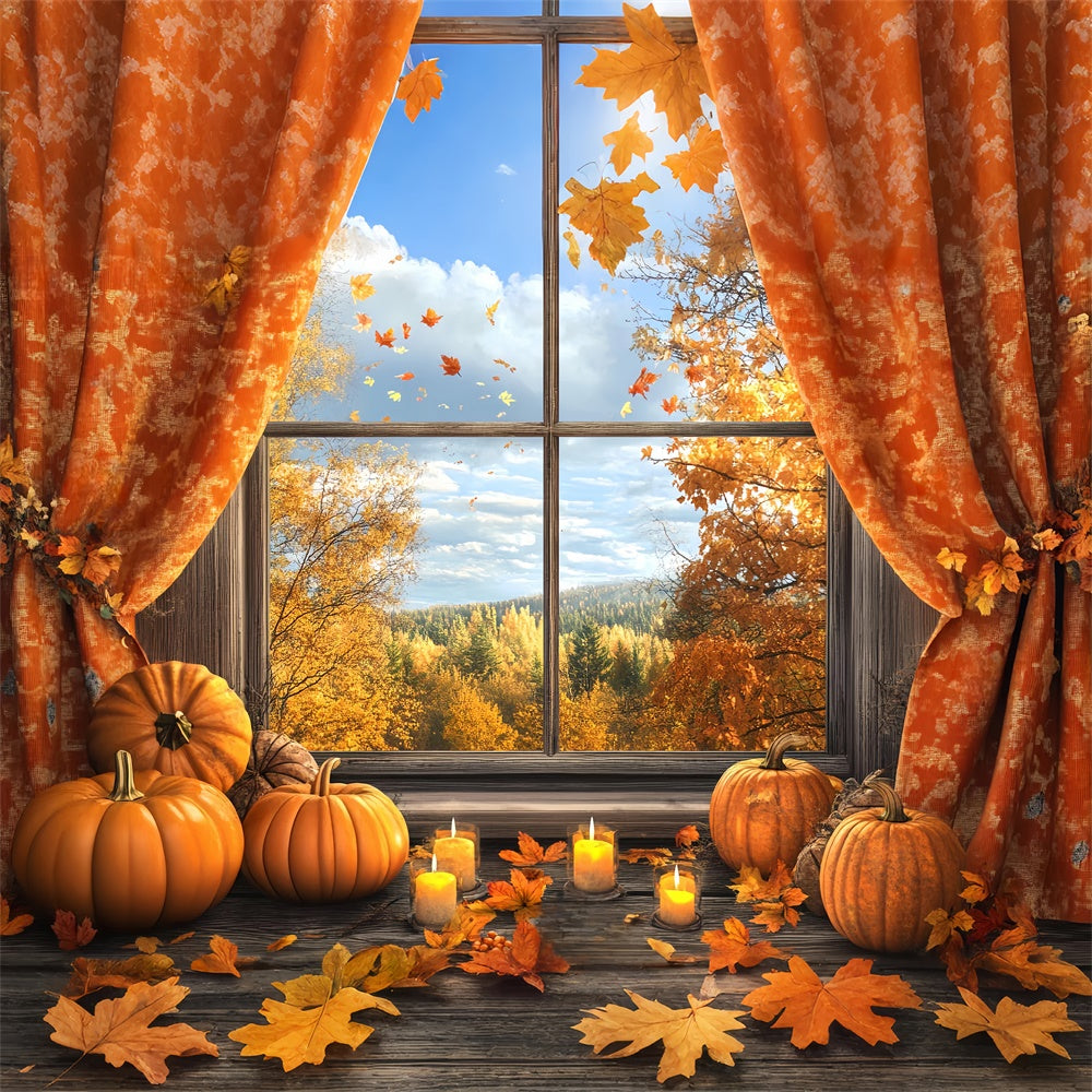 Herbst Fotokulisse Rustikale Fenster Herbstkulisse BRP57-173