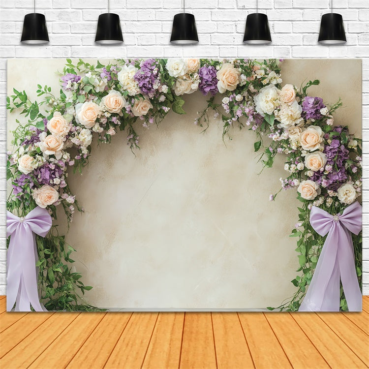 Herbst Fotokulissen Eleganter Blumenbogen Hintergrund BRP57-192