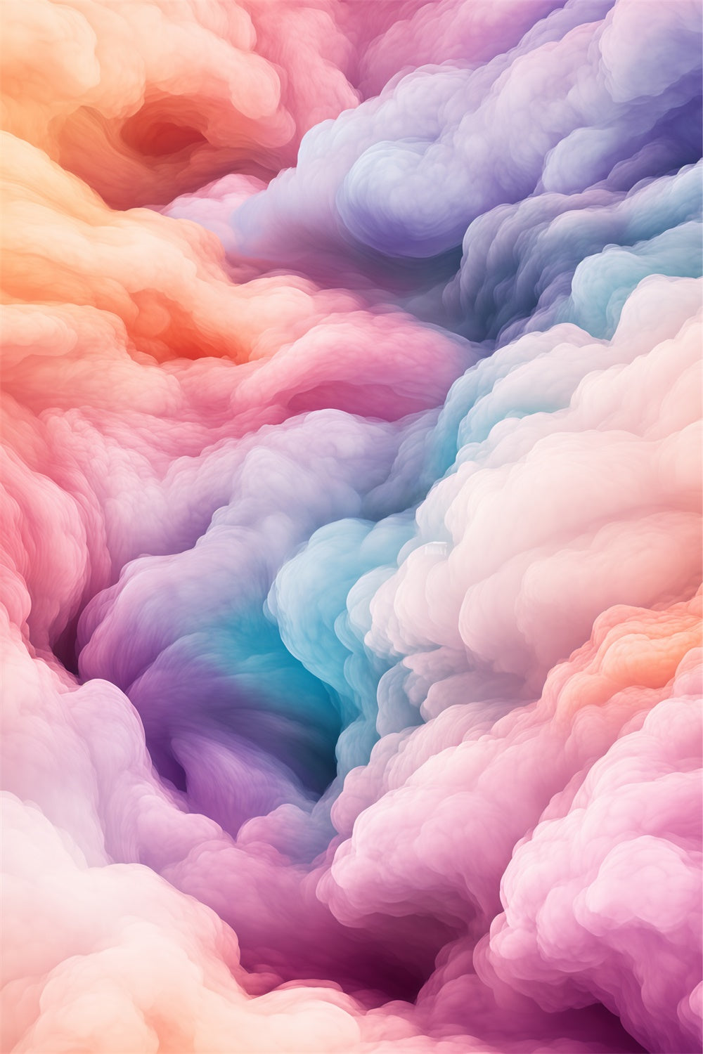 Wolken Fotohintergrund Regenbogen Nebel Wirbel Hintergrund BRP57-215