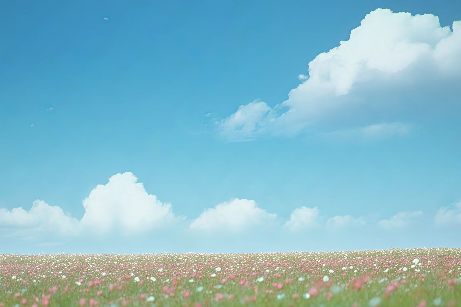 Blauer Himmel Backdrop Sonnenschein Wild Bloom Fotohintergrund BRP57-225
