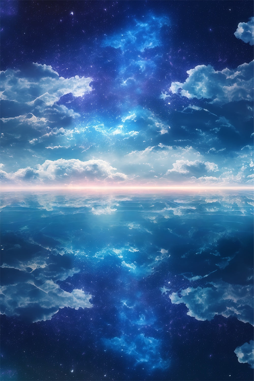 Sky Backdrop Galactic Peace Reflexion Foto Hintergrund BRP57-232