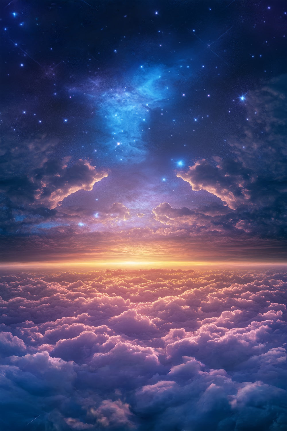 Wolkenhimmel Backdrop Traumhorizont Sparkle Fotohintergrund BRP57-233