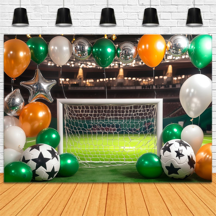 Sport-Themenhintergrund Funkelndes Stadion Partyhintergrund BRP57-307