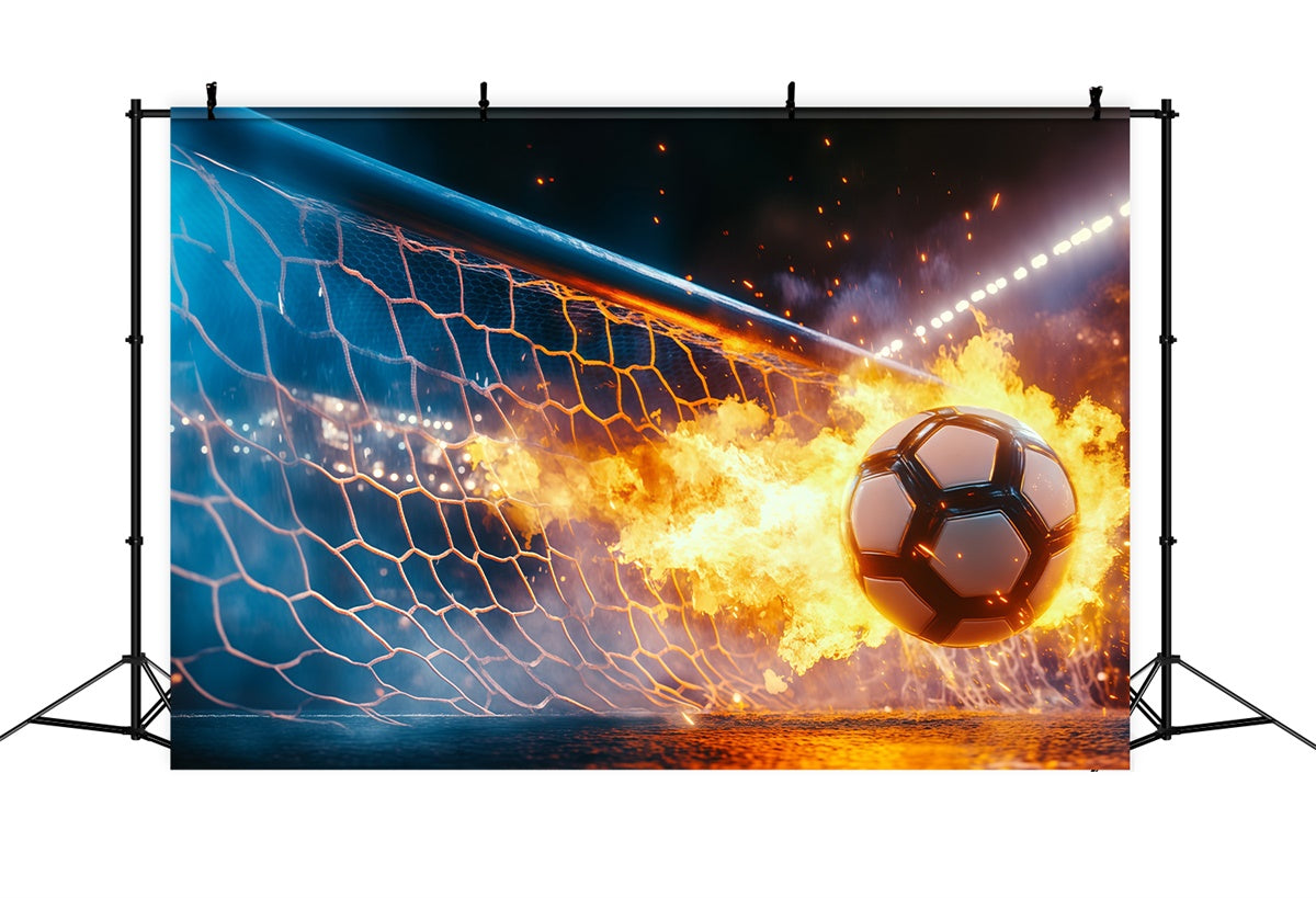 Fußball-Fotohintergrund Blazing Goal Impact Backdrop BRP57-316