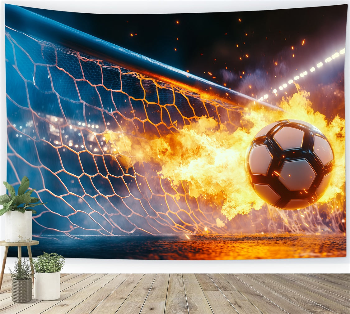 Fußball-Fotohintergrund Blazing Goal Impact Backdrop BRP57-316