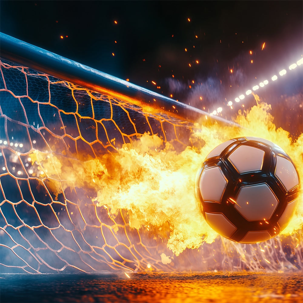 Fußball-Fotohintergrund Blazing Goal Impact Backdrop BRP57-316