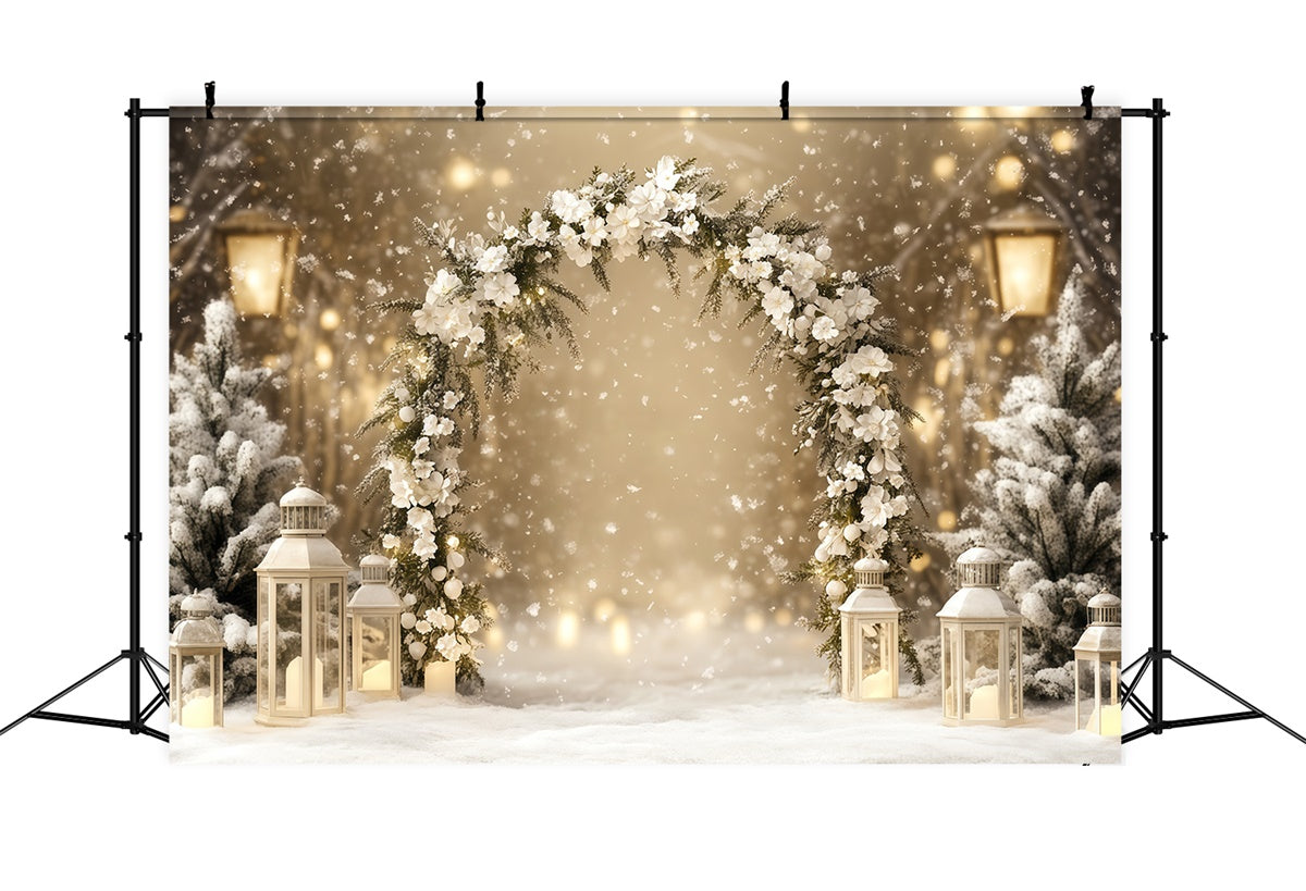 Winter Fotokulisse Eleganz Laternenpfad Kulisse BRP57-353