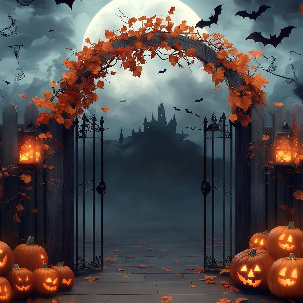 Halloweenkulissen für Fotos Gothic Iron Portal Backdrop BRP57-65