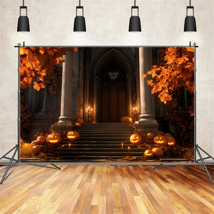 Halloween Fotokulisse Kürbis Veranda Gothic Kulisse BRP57-66