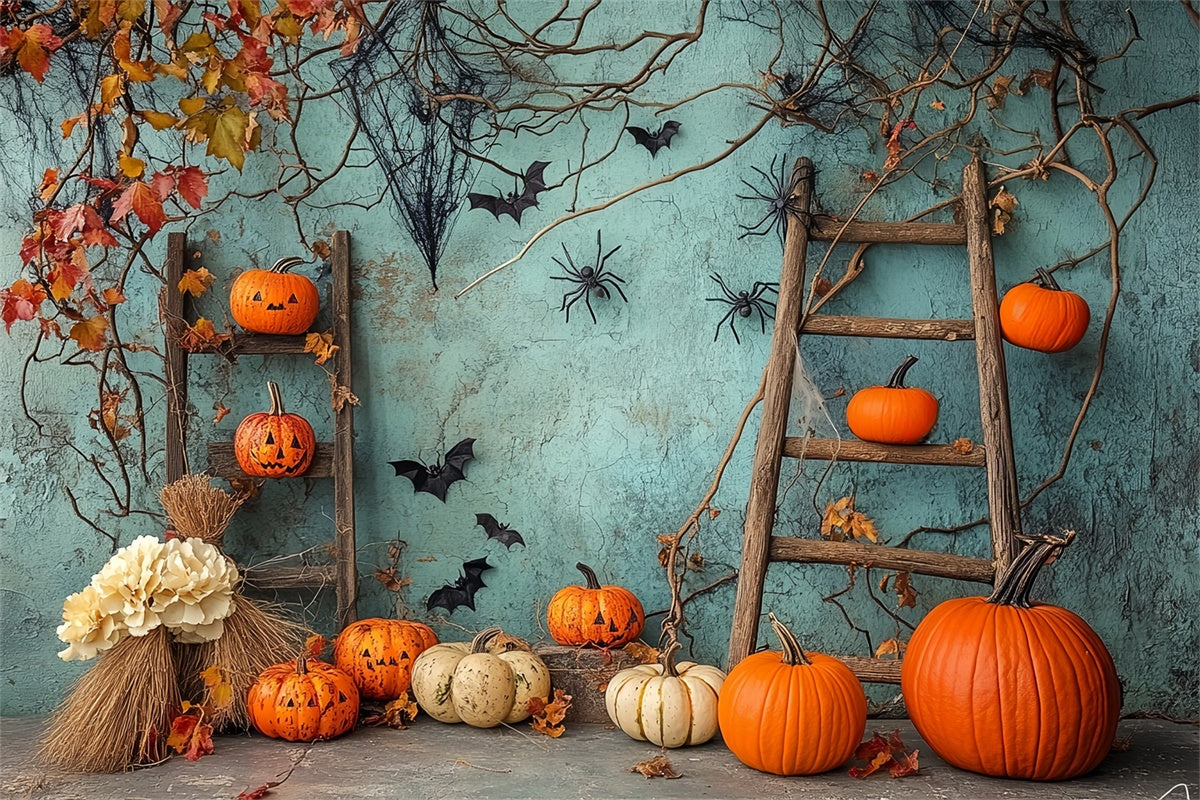 Halloween Wandhintergrund Spooky Vine Kürbis Backdrop BRP57-90