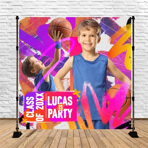 Preschool Graduation Backdrop Pop Sports Personalisierte Party Graduation Backdrop BRP6-189