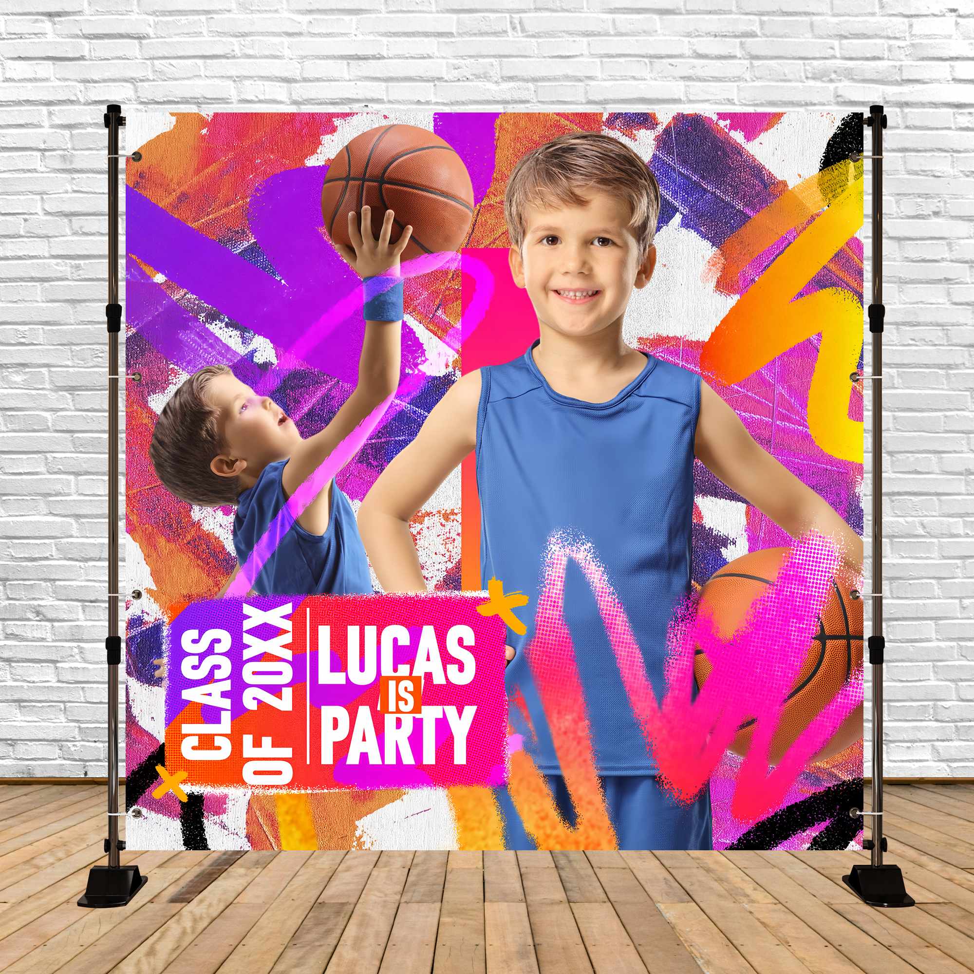 Preschool Graduation Backdrop Pop Sports Personalisierte Party Graduation Backdrop BRP6-189