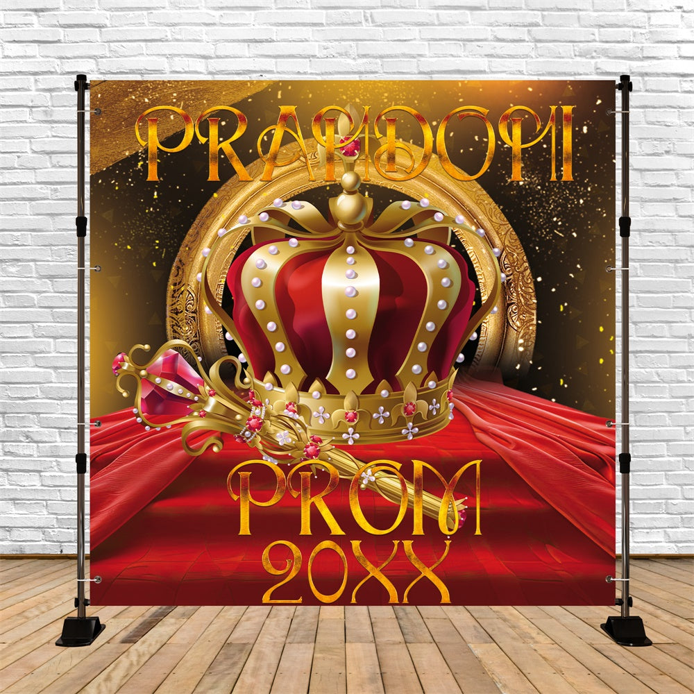 Abschlussball-Fotohintergrund Crown Jewel Personalisierter Party-Abschluss-Hintergrund BRP6-197