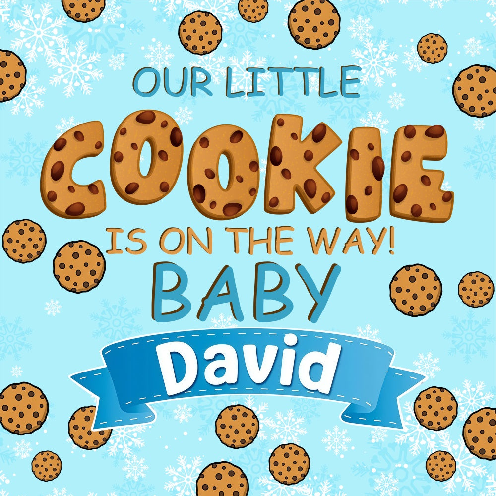 Baby Shower Fotokulisse Sweet Cookie Individuelle Kulisse BRP6-23