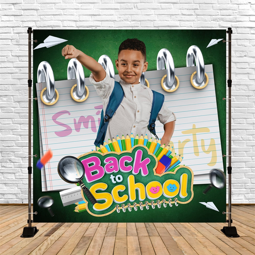 Backdrop für Schulfotos Papierflugzeug Explorer Custom Backdrop BRP6-34