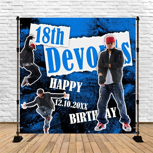 Personalisierte Geburtstag Backdrop Graffiti Groove Party Backdrop BRP6-91