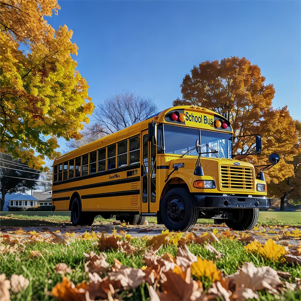 Zurück zu Schule Land Schulbus Hintergrund BRP7-186