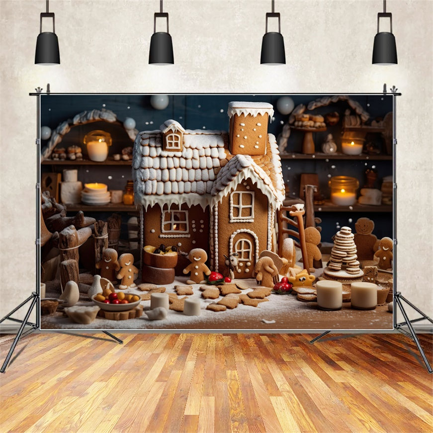 Weihnachten Lebkuchen Küche Backdrop BRP8-123