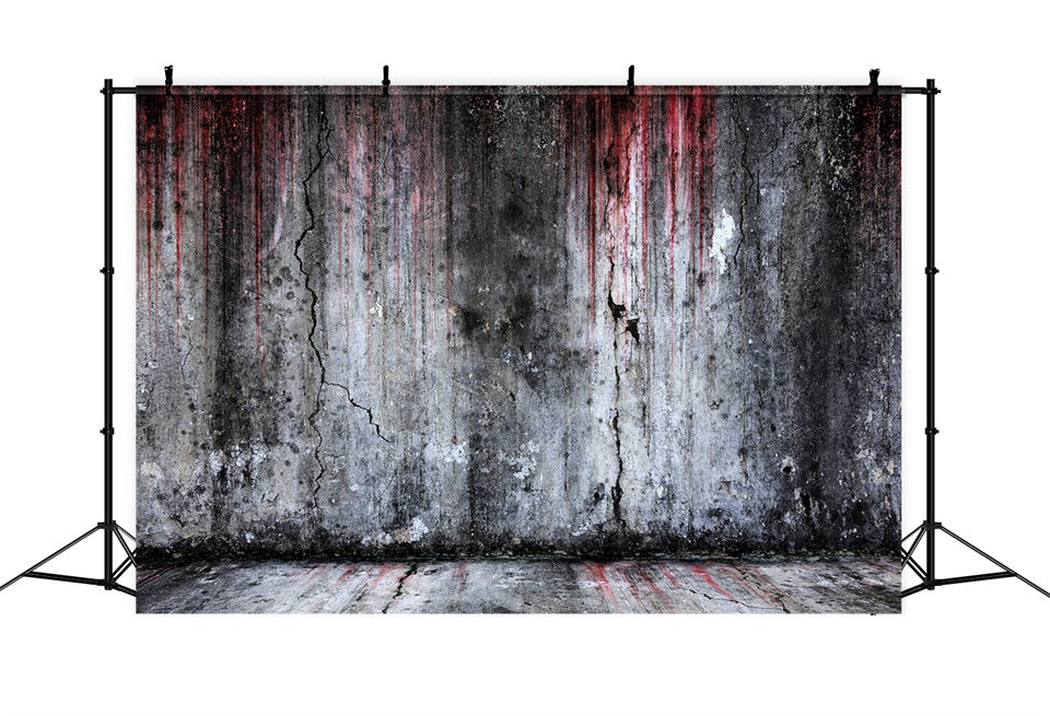 Distressed Bloodied Wall Halloween Fotografie Hintergrund BRP8-270