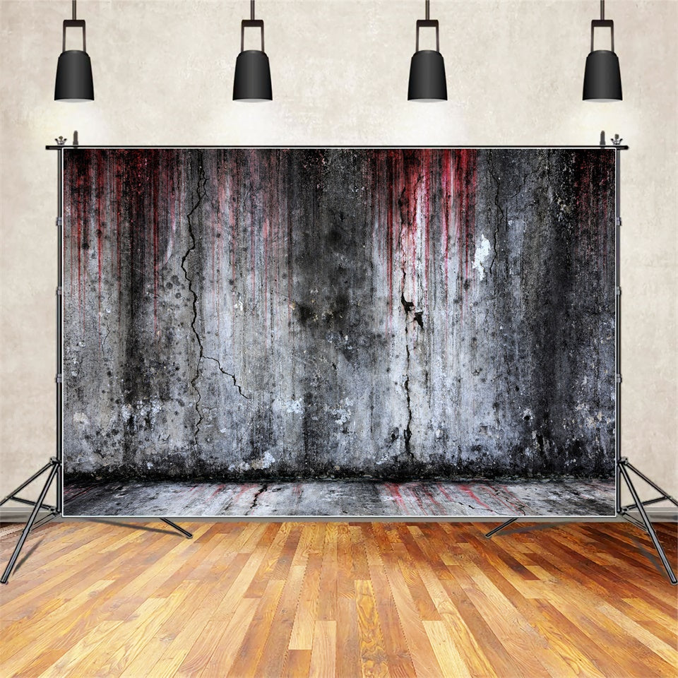 Distressed Bloodied Wall Halloween Fotografie Hintergrund BRP8-270