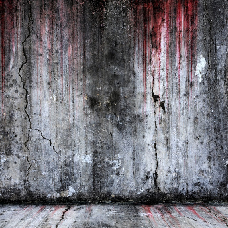 Distressed Bloodied Wall Halloween Fotografie Hintergrund BRP8-270