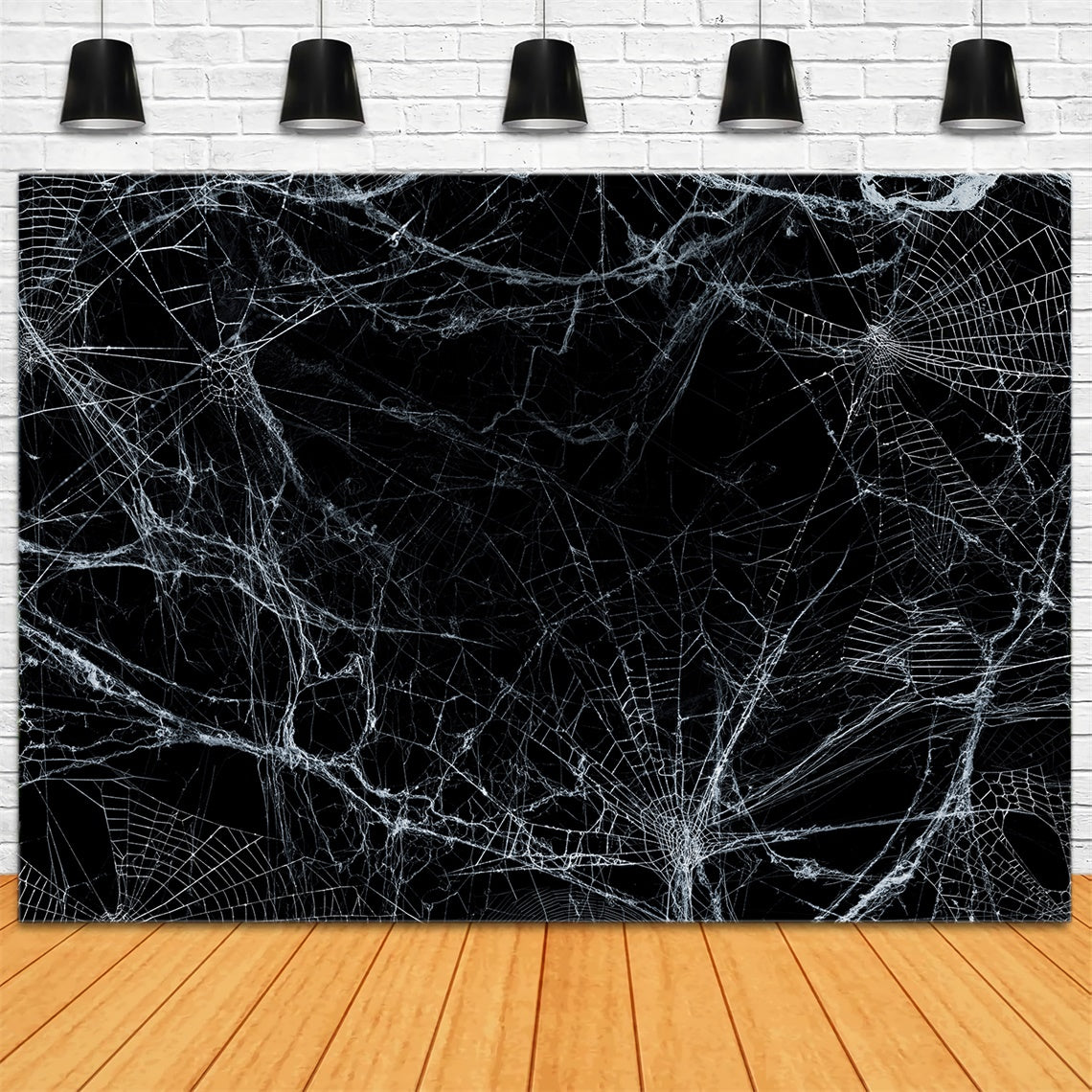 Gruseliges Spinnennetz Halloween Hintergrund BRP8-272