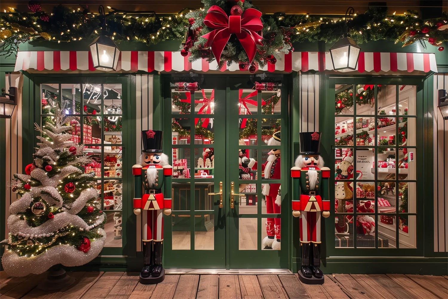 Weihnachtliches Schaufenster mit Nussknackern BRP8-40