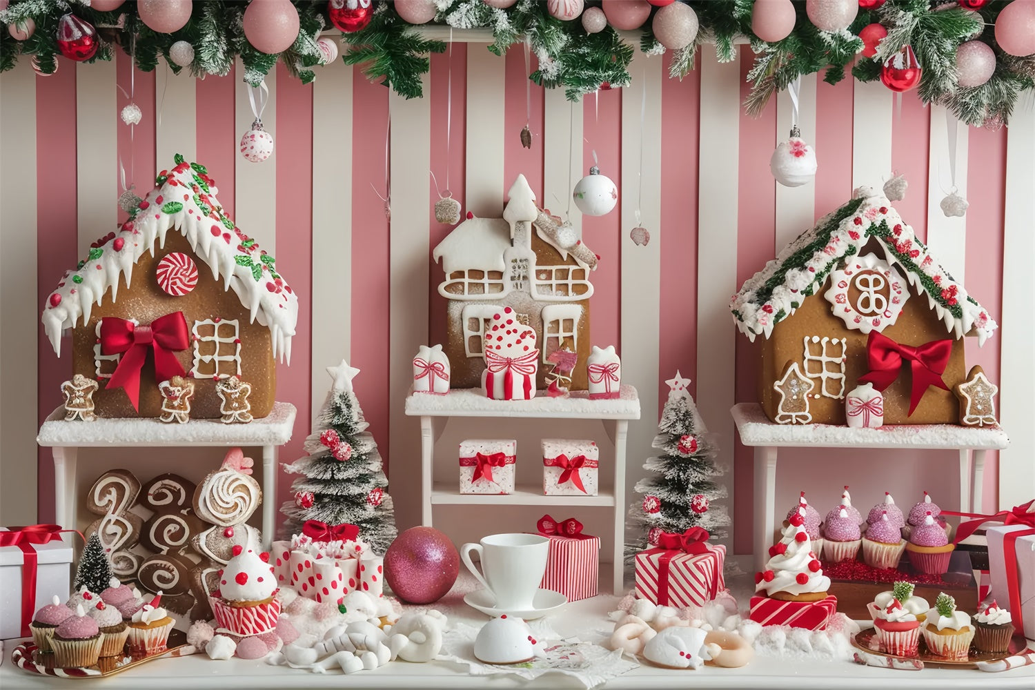 Weihnachtliches rosa Candy Wonderland BRP8-42