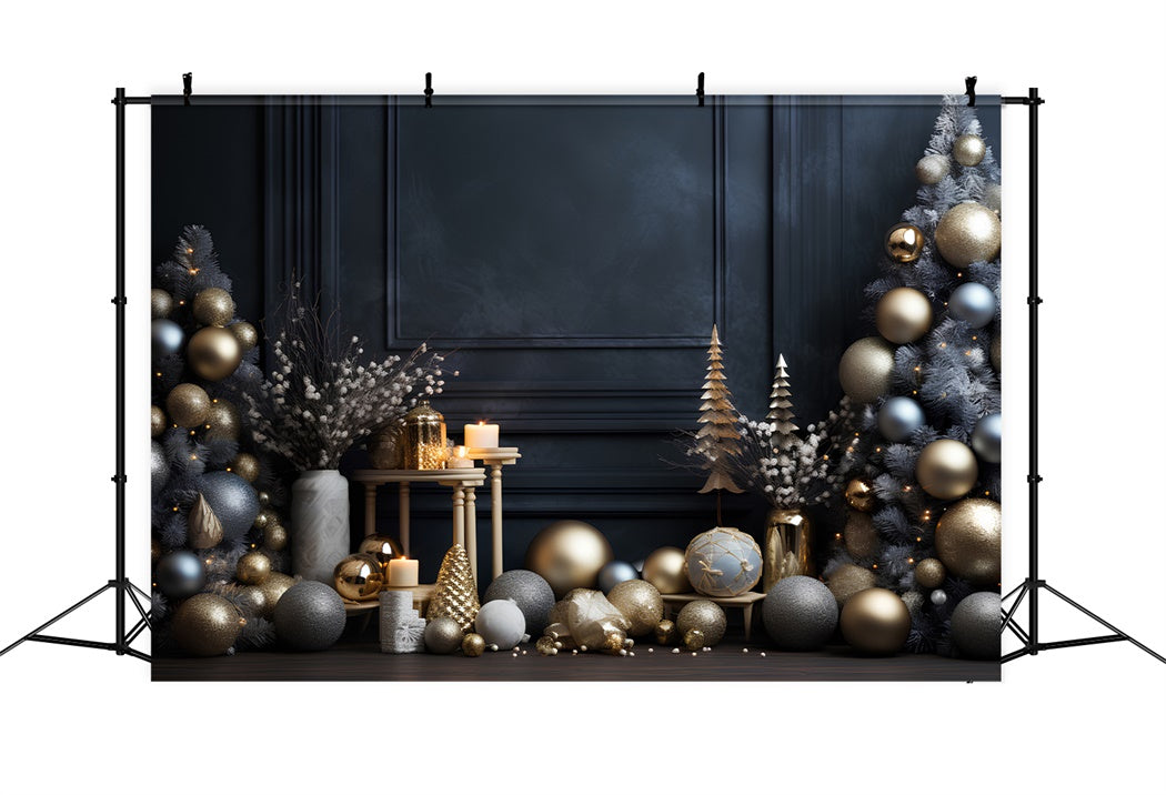 Weihnachten Gold und Silber Glamour Hintergrund BRP8-92