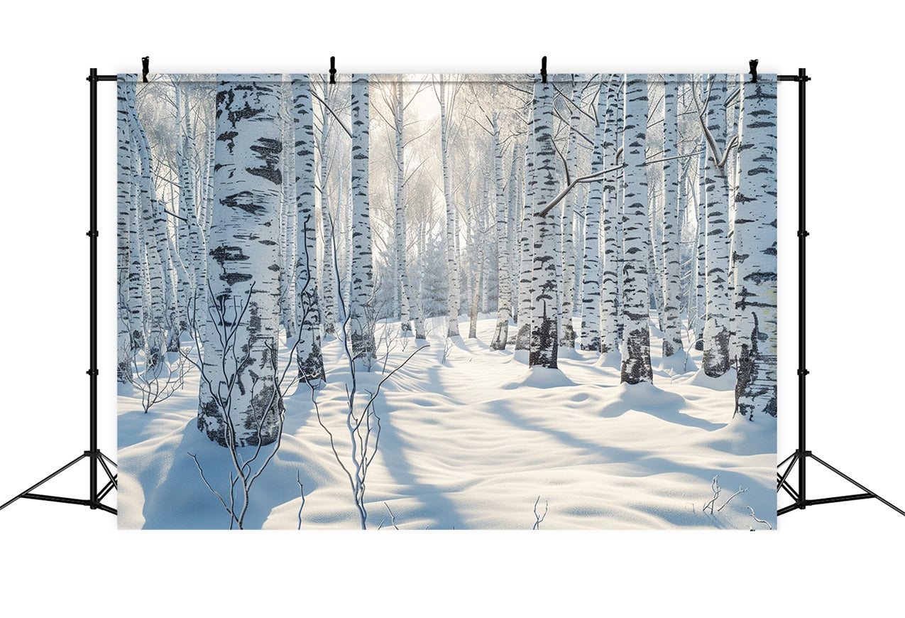 Winterwunderland Wald Schneelandschaft Hintergrund BRP9-320