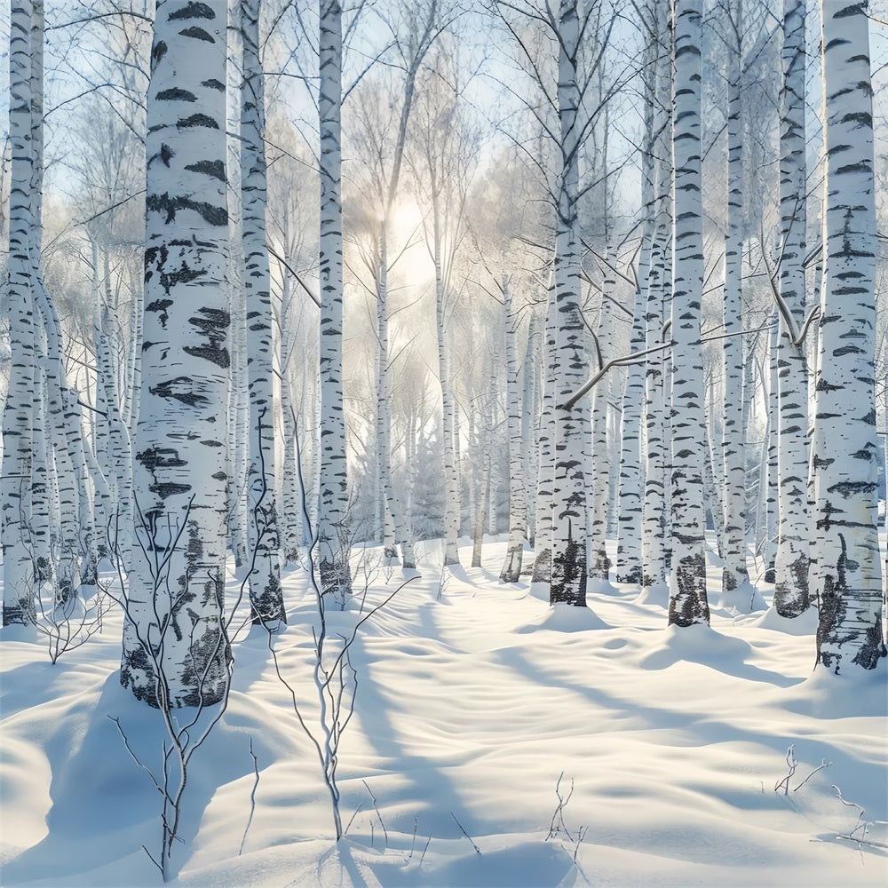 Winterwunderland Wald Schneelandschaft Hintergrund BRP9-320