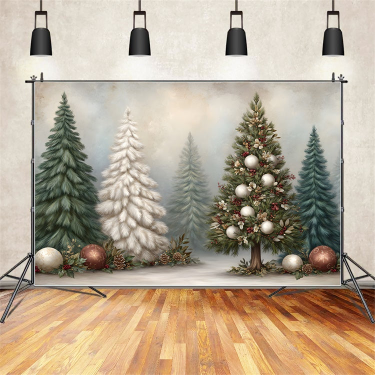 Weihnachtsbaum Backdrop Weihnachten Tannenbaum Ornament Backdrop CEM5-31
