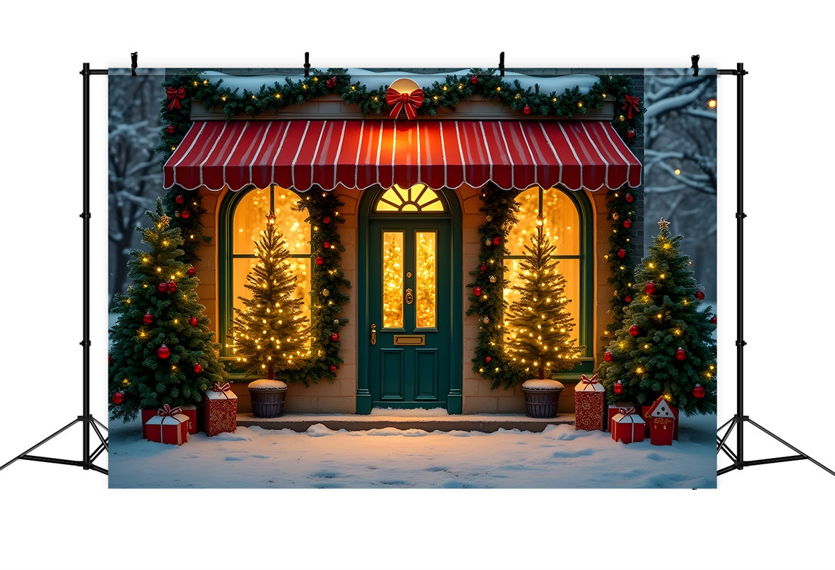 Xmas Backdrop Glühender Baum Schaufenster Backdrop CEM5-80