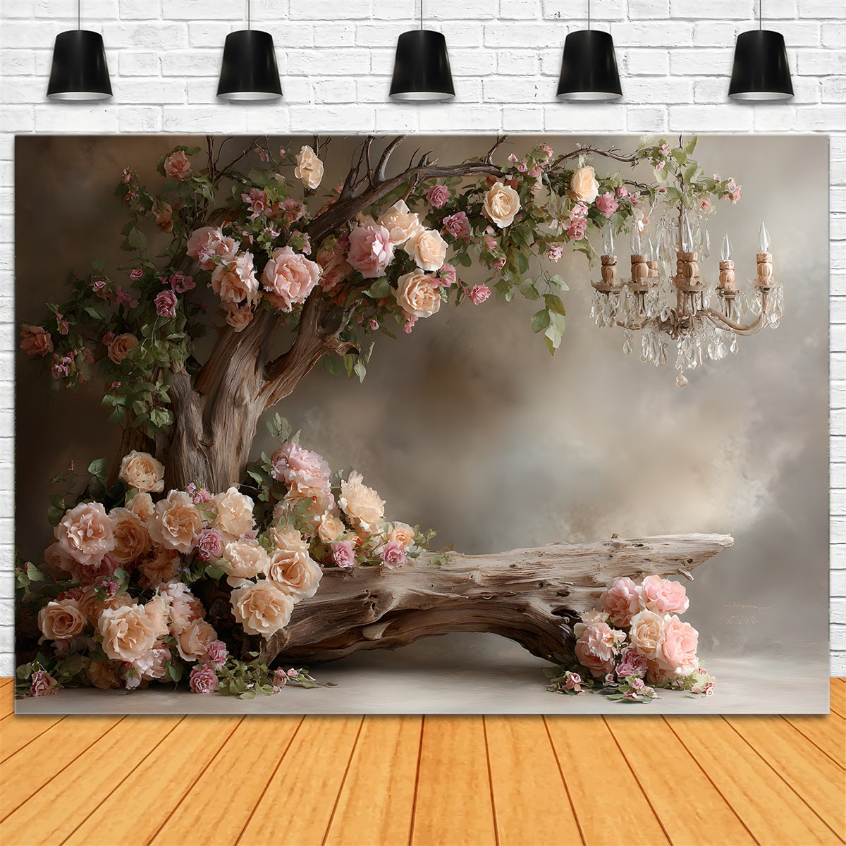 Hintergrund für den Muttertag Blühender Rosengarten-Torbogen Hintergrund für den Muttertag Von Magali