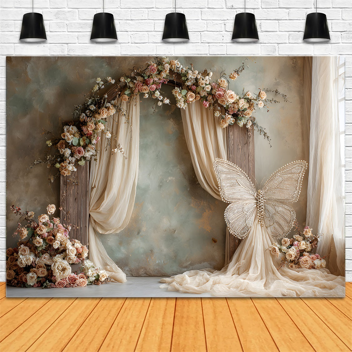 Hintergründe für den Muttertag Eleganter Rosenbogen Schmetterlingshintergründe für den Muttertag Von Magali