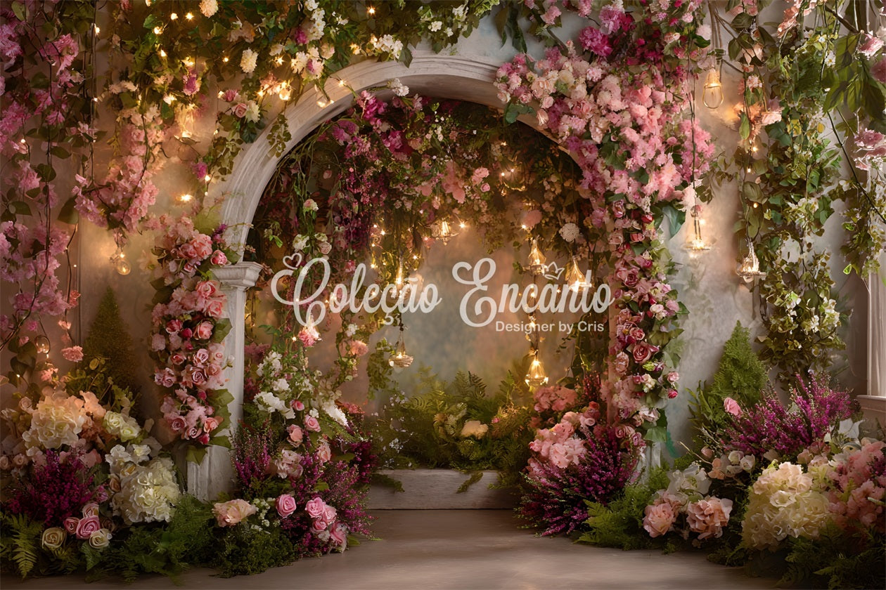 Hintergrund für Muttertagsfotos Feenlicht-Blumengarten Hintergrund zum Muttertag von Magali