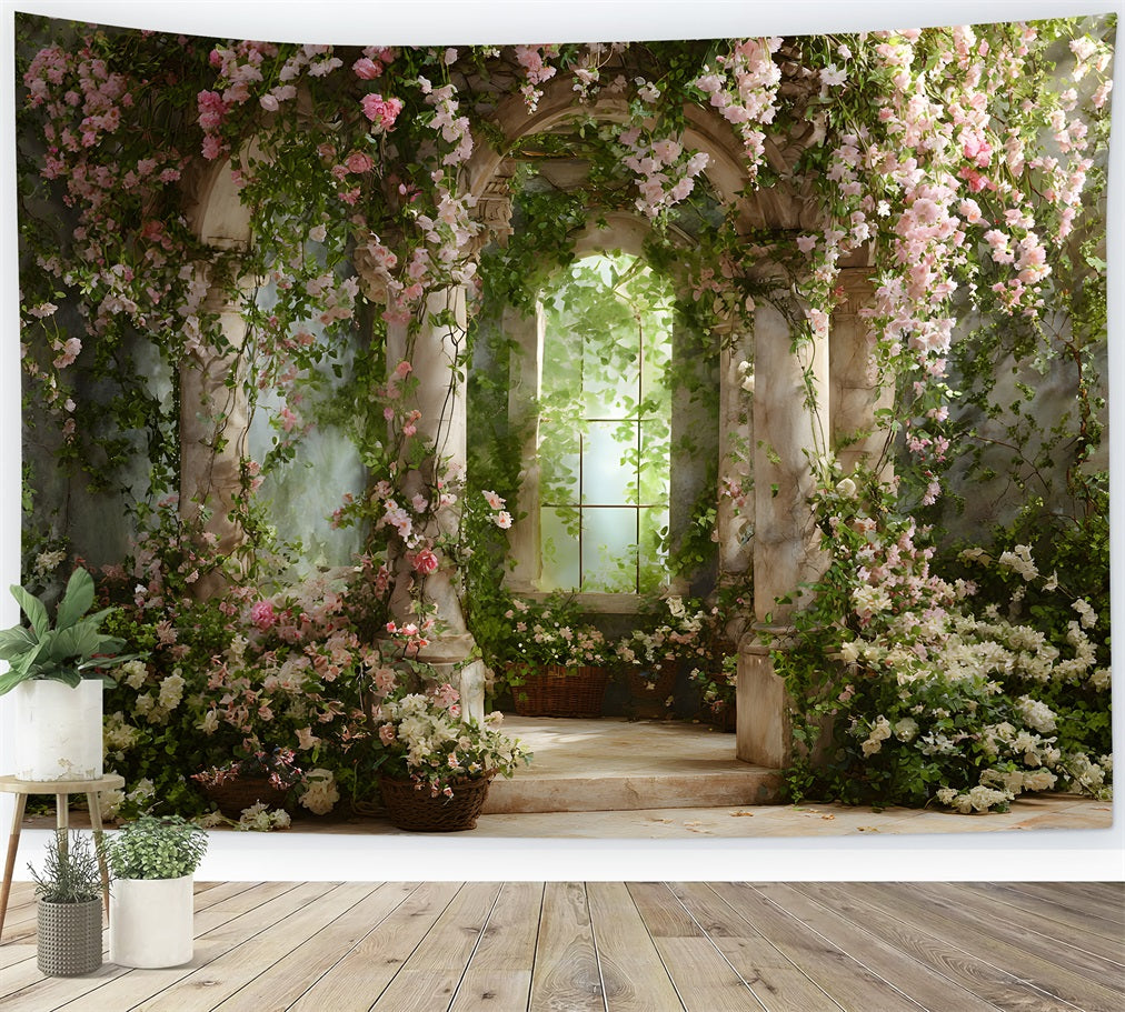 Einfache Fotokulisse zum Muttertag Verspielte Gartenblumenweg-Kulissenideen zum Muttertag von Magali