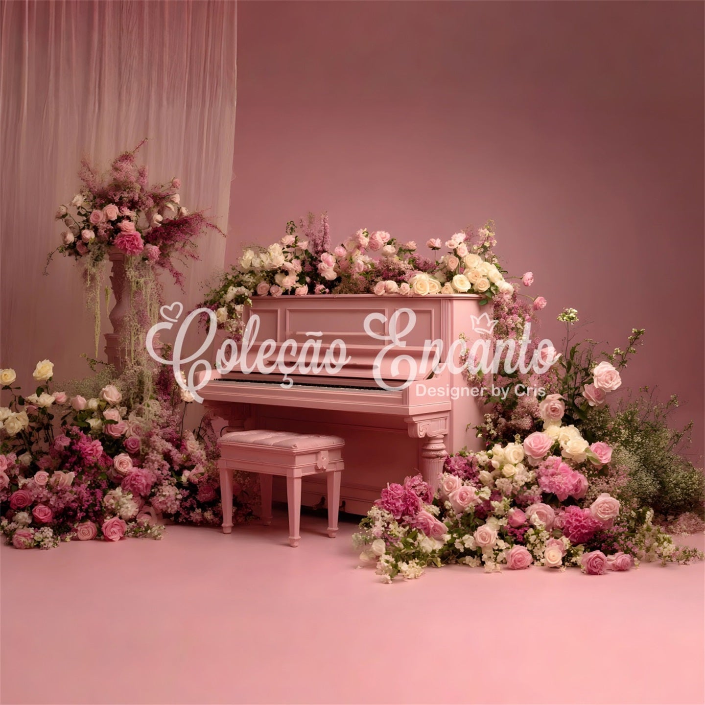 Muttertag Hintergrund Rosa Rosenblumen Klavier Hintergrund Design für Muttertag von Magali