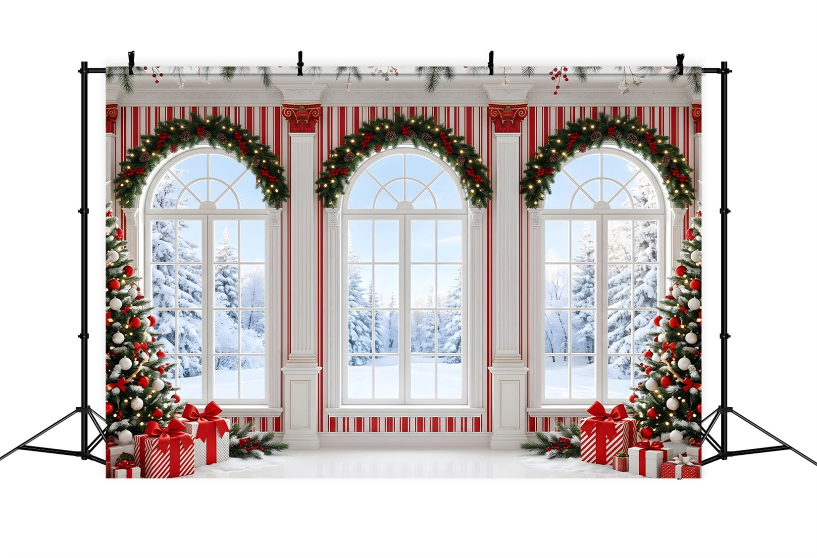 Candy Winter Halle Szene Zuckerstange Winter Wonderland CEM65-123