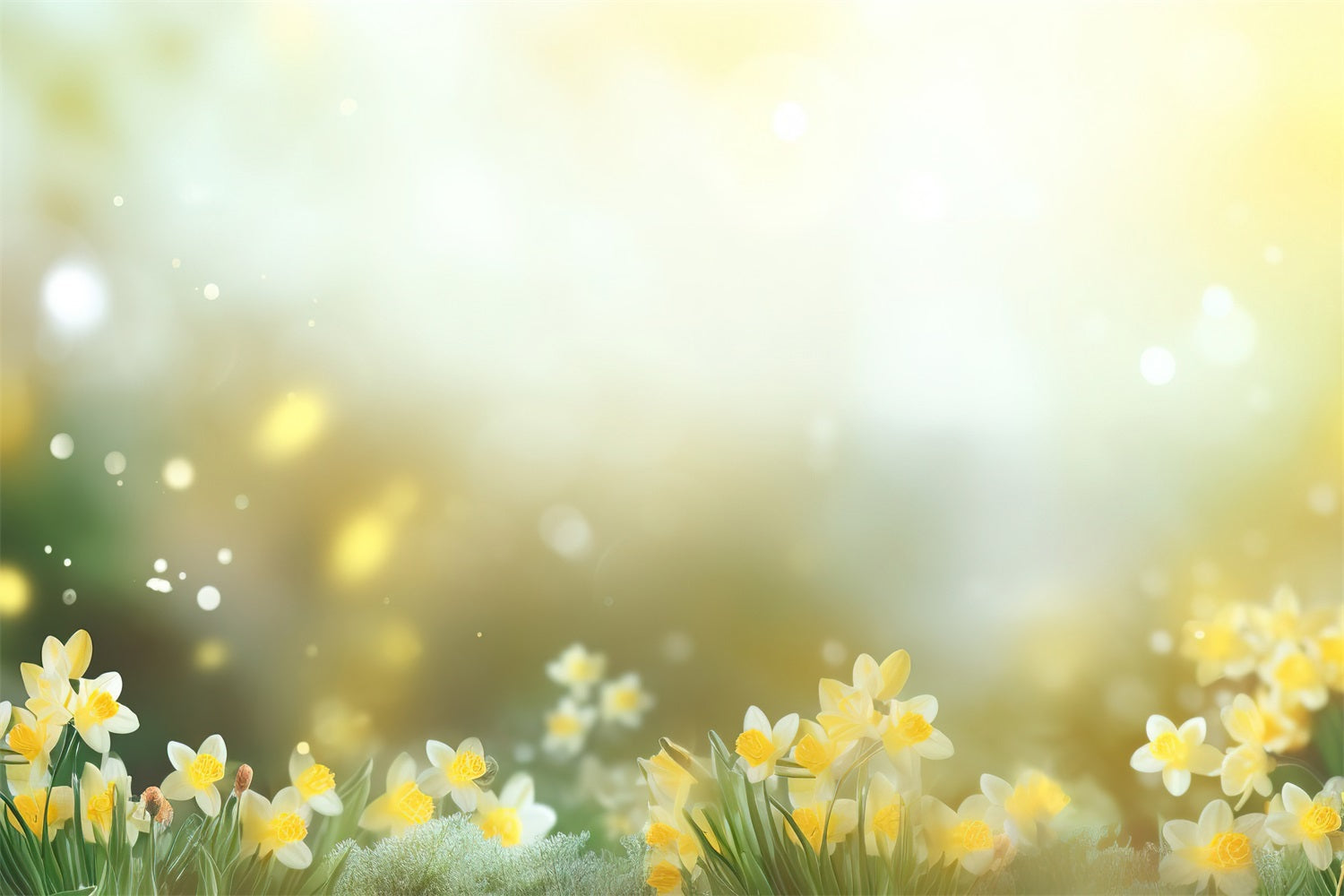 Narzisse Backdrop Glow Gelbe Blume Backdrop CJJ2-1