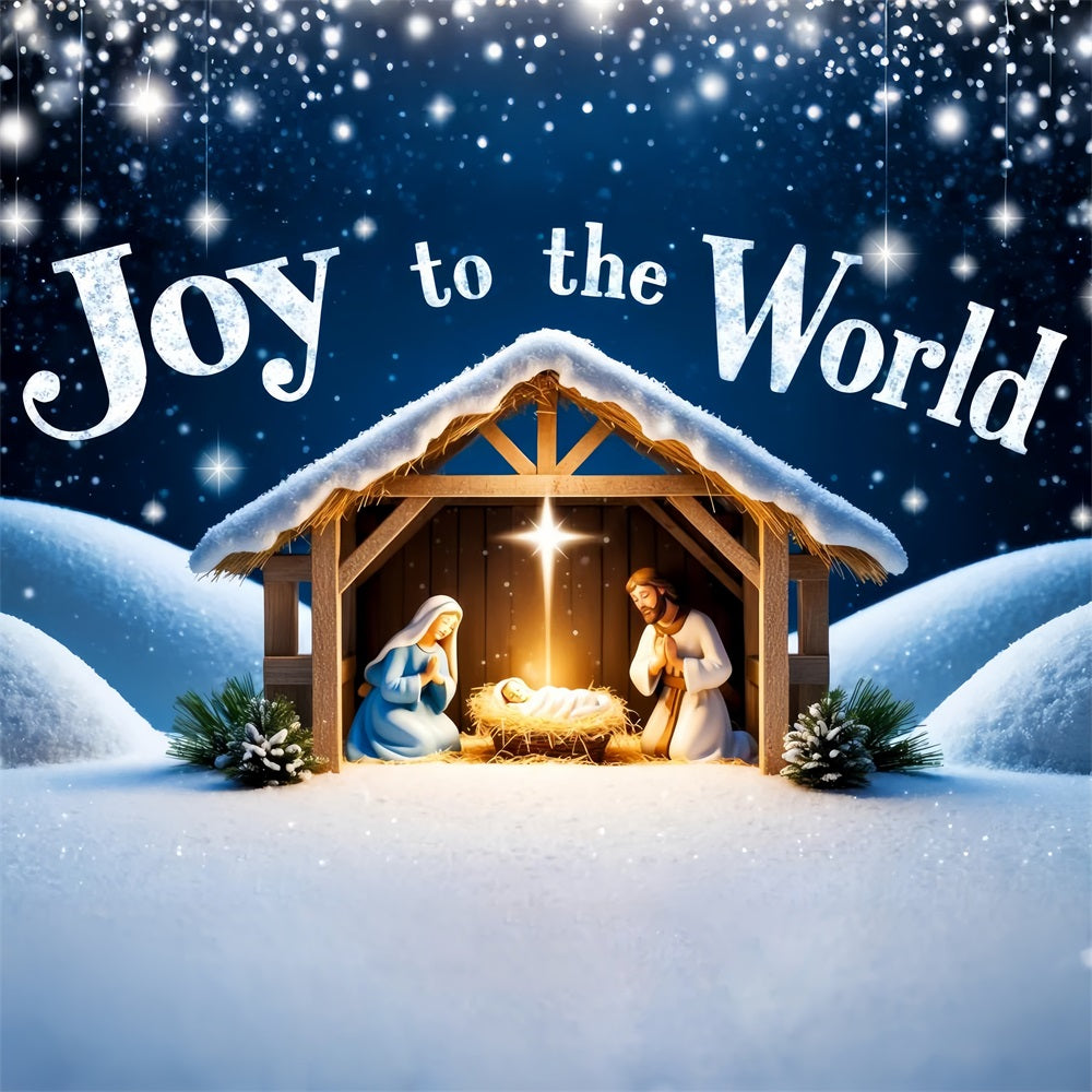 Freude an der Welt Backdrop Weihnachtskrippe Backdrop CJJ2-15
