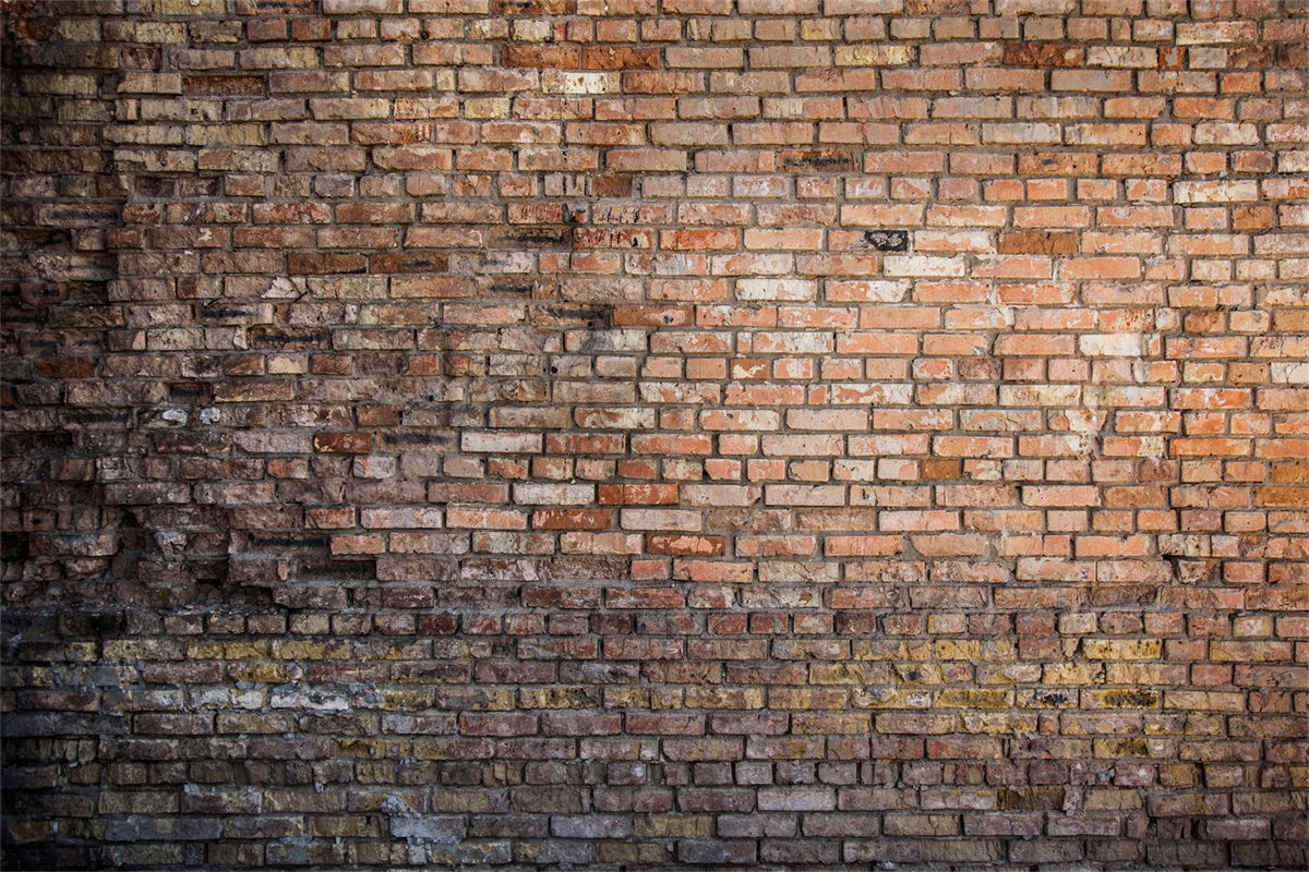 Backdrop Backsteinmauer Gealtert Verwittert Rot Backstein Hintergrund CJJ3-12