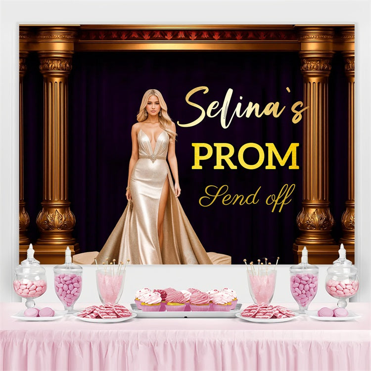 Graduation Backdrop Photoshoot Vintage Pillars Benutzerdefinierte Party Graduation Backdrop CJJ3-277