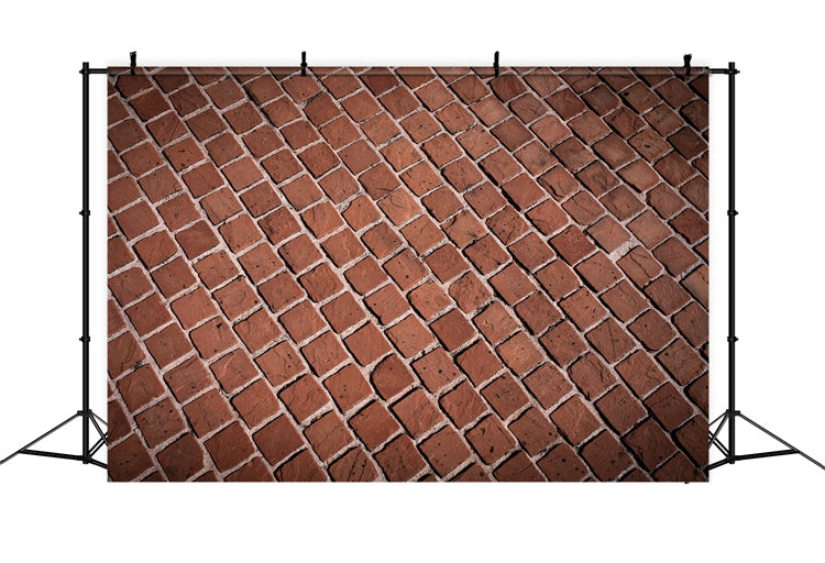 Backstein Hintergrund Fotografie Rustikale Rote Backstein Gehweg Hintergrund CJJ3-34