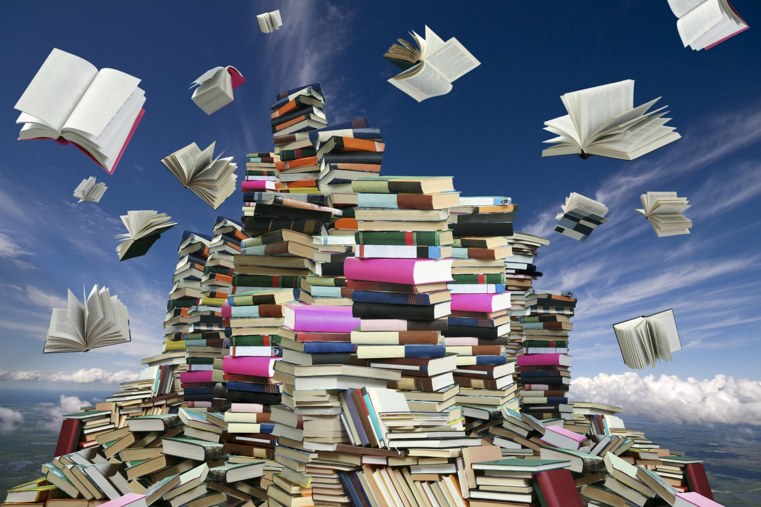 Welttag des Buches Backdrop Offene Bücher Fantasy Backdrop CJJ3-47