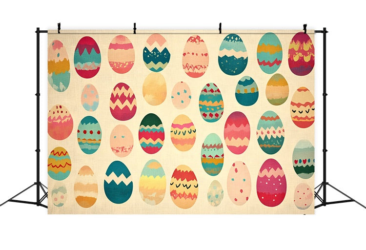 Ostern Backdrops Fotografie Hand-Painted Festive Egg Backdrop CSH2-102