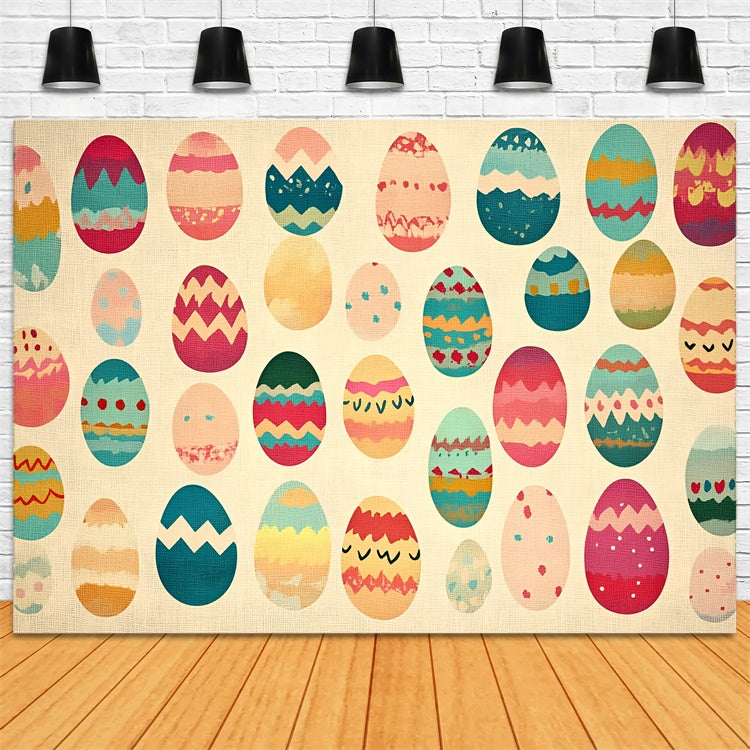 Ostern Backdrops Fotografie Hand-Painted Festive Egg Backdrop CSH2-102