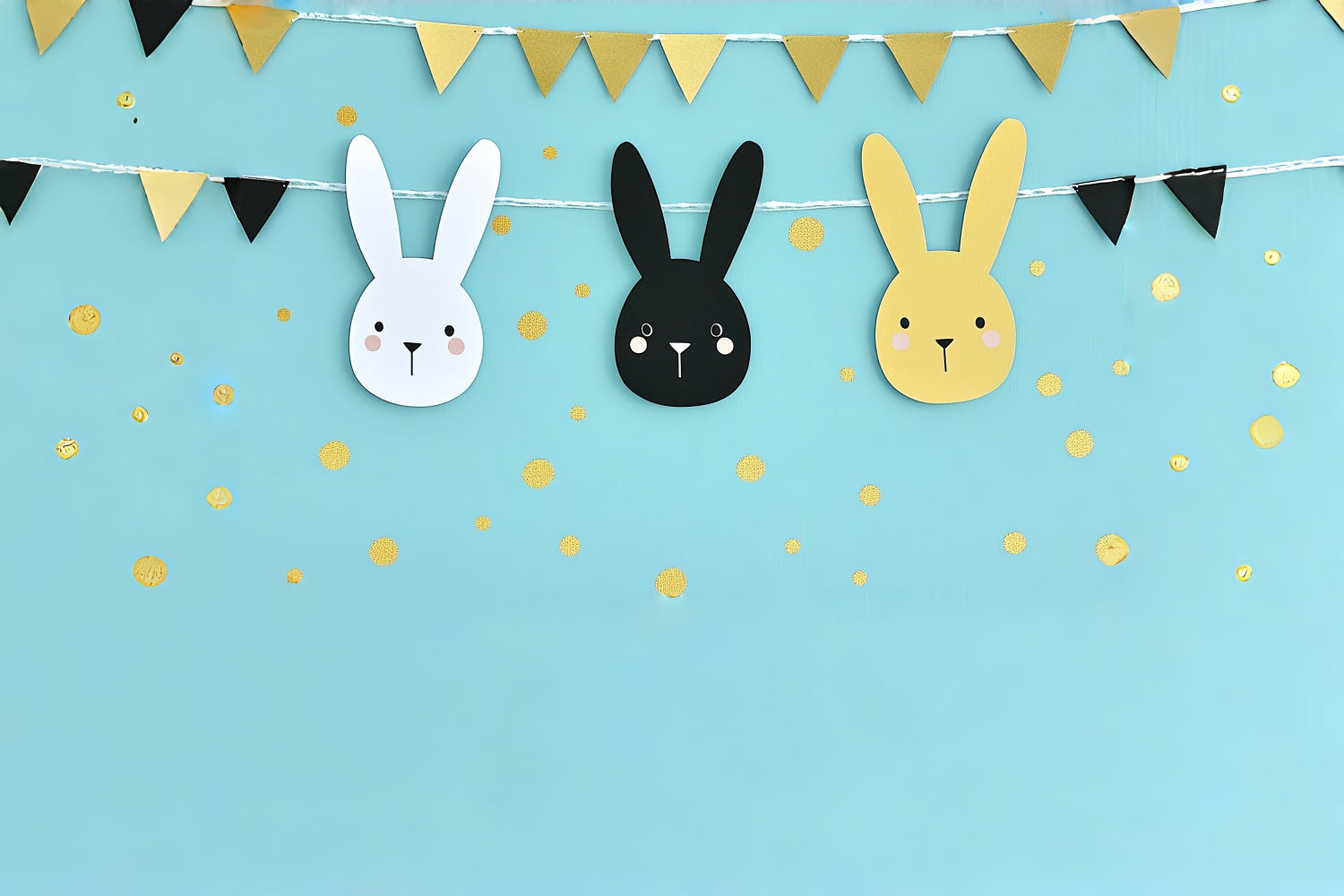 Ostern Fotohintergrund Pastell Party Kaninchen Festliche Kulisse CSH2-107
