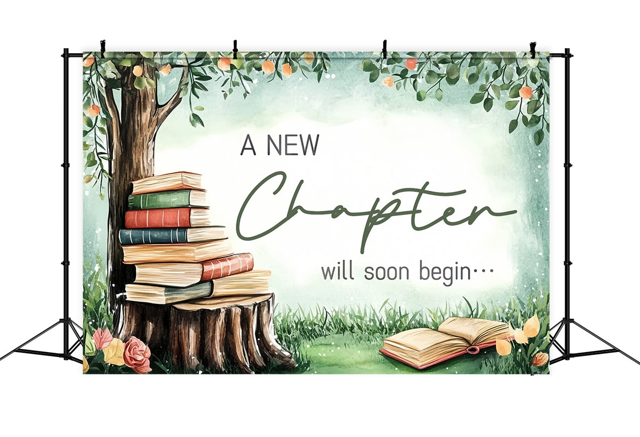 Baby Shower Fotohintergrund Neues Kapitel beginnt Hintergrund CSH2-155