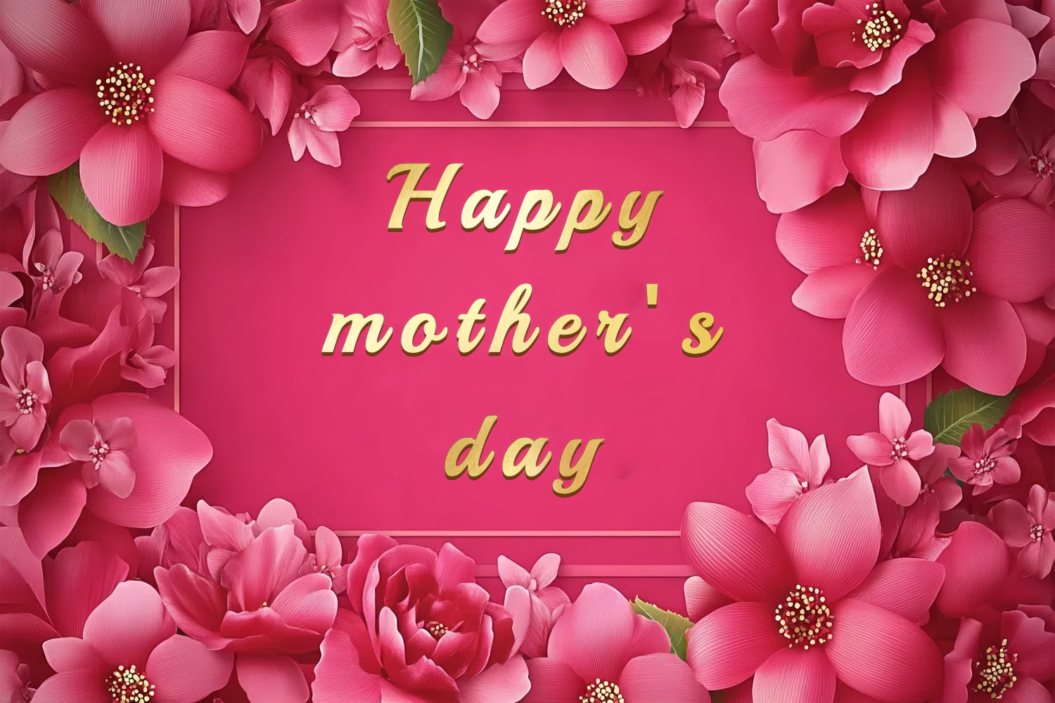 Muttertags-Hintergrundbild Anpassbar Floral Rosa Luxuriös CSH3-132